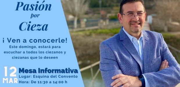 Mesa Informativa del Candidato a la alcaldía del Partido Popular en Cieza