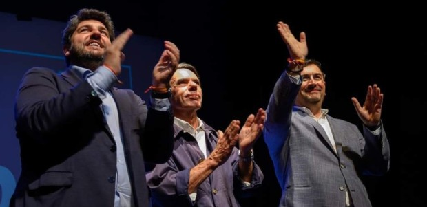El Presidente Aznar y Fernando López Miras respaldan a Tomás Rubio, y se comprometen a defender juntos el Trasvase Tajo-Segura.